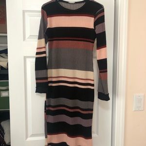 Roolee Multicolored Striped Dress